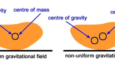 Difference Between Center Of Gravity And Center Of Mass