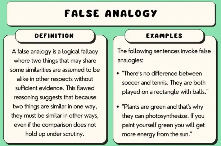 False Analogy Definition And Examples